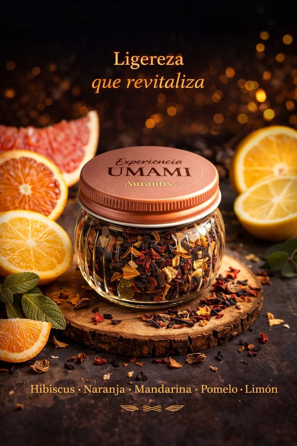 Aurantis · Frasco de vidrio · tapa rosa